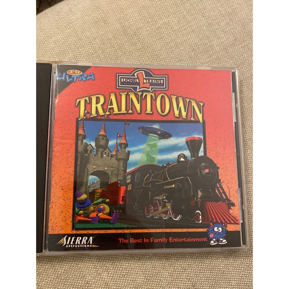 Sierra 3-D Ultra Lionel Traintown PC Game Windows 95 98 NT Jewel Case 1999